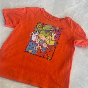 Nickelodeon Kids Bright Orange Cartoon T-Shirt